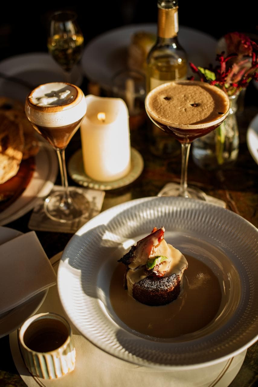Espresso martini and sticky toffee pudding