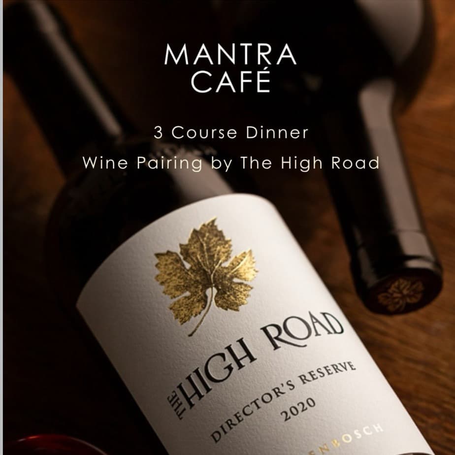 A 3-course dinner with wine pairing by The High Road
